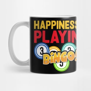 Happiness Is Playing Bingo T shirt For Women Mug